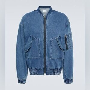 The Frankie Shop Cade denim bomber jacket NWOT